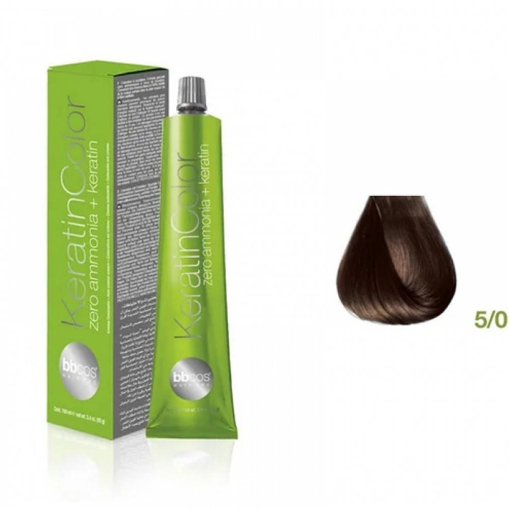 Безаммиачная Стойкая Крем-Краска Для Волос BBcos Keratin Color 5/0 Каштановый Светлый, 100 Мл
Безаммиачная Стойкая Крем-Краска Для Волос BBcos Keratin Color 5/0 Каштановый Светлый, 100 Мл
