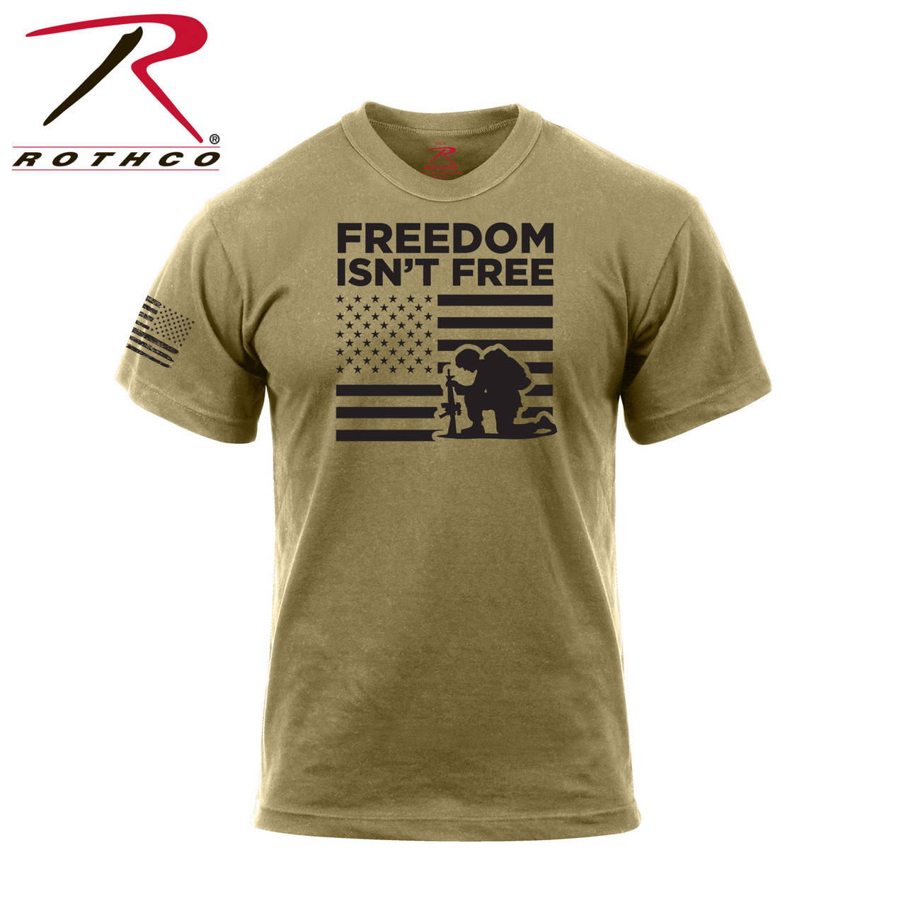 Футболка мужская патриотическая "Freedom Isn't Free" - Свобода не бесплатна цвет койот Rothco США
Футболка мужская патриотическая "Freedom Isn't Free" - Свобода не бесплатна цвет койот Rothco США