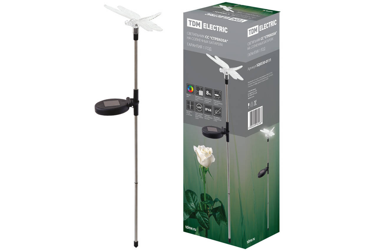 Светильник СС "Стрекоза" на солнечных батареях, сталь, меняет цвет, TDM 
Светильник СС "Стрекоза" на солнечных батареях, сталь, меняет цвет, TDM