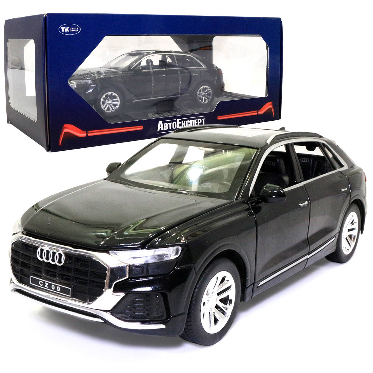Игрушечная машинка металлическая Audi Q8 «AutoExpert» Ауди Ку-8 джип черный свет звук 20*7*8 см (GT-5250)
Игрушечная машинка металлическая Audi Q8 «AutoExpert» Ауди Ку-8 джип черный свет звук 20*7*8 см (GT-5250)