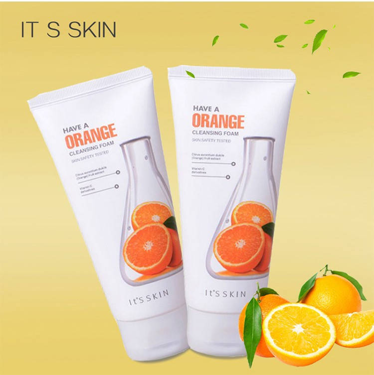 Пена для умывания укрепляющая с экстрактом апельсина It's Skin Have a Orange Cleansing Foam
Пена для умывания укрепляющая с экстрактом апельсина It's Skin Have a Orange Cleansing Foam