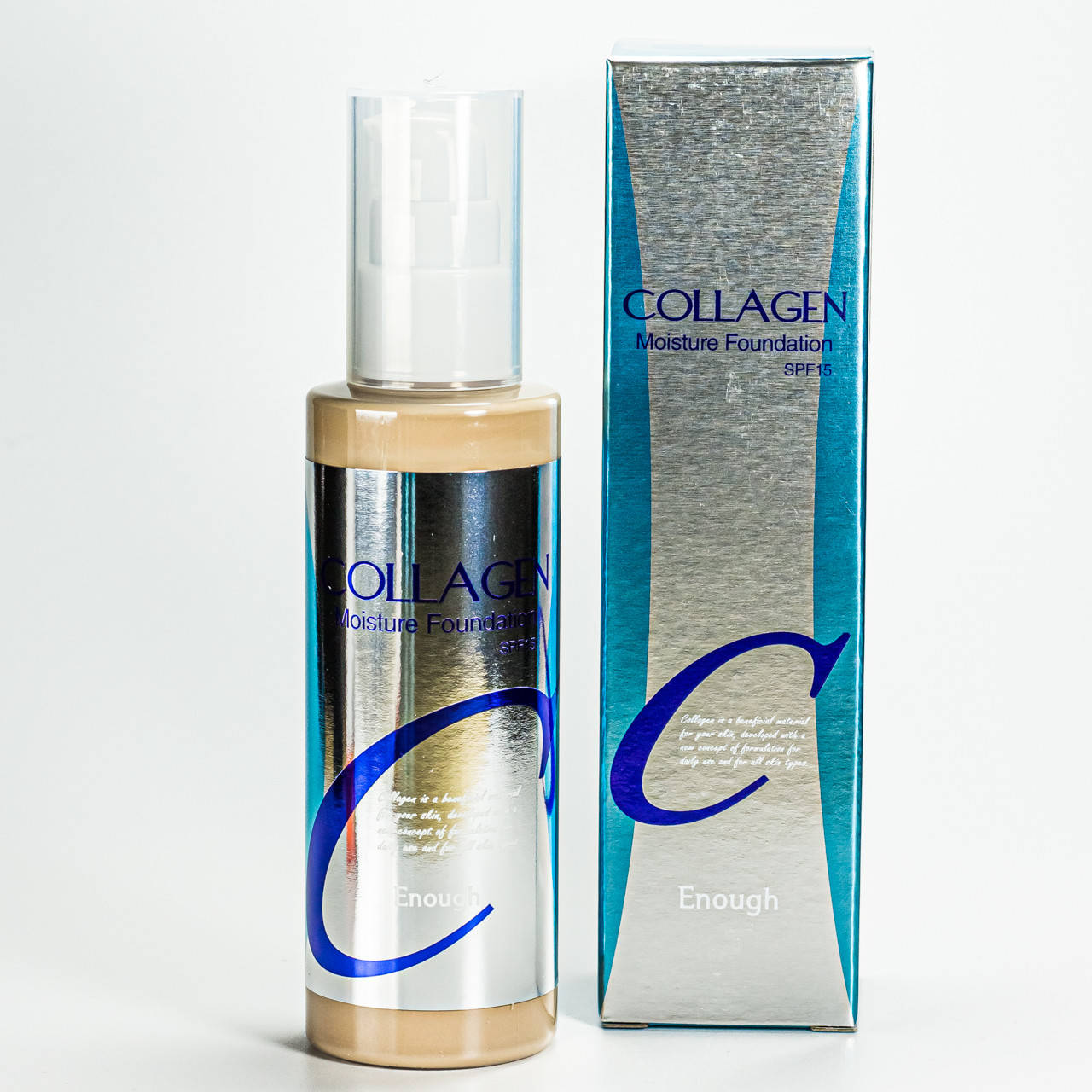 Тональная основа для лица Enough Collagen Moisture Foundation SPF 15 увлажняющая 100 мл № 13 Светло-бежевая
Тональная основа для лица Enough Collagen Moisture Foundation SPF 15 увлажняющая 100 мл № 13 Светло-бежевая