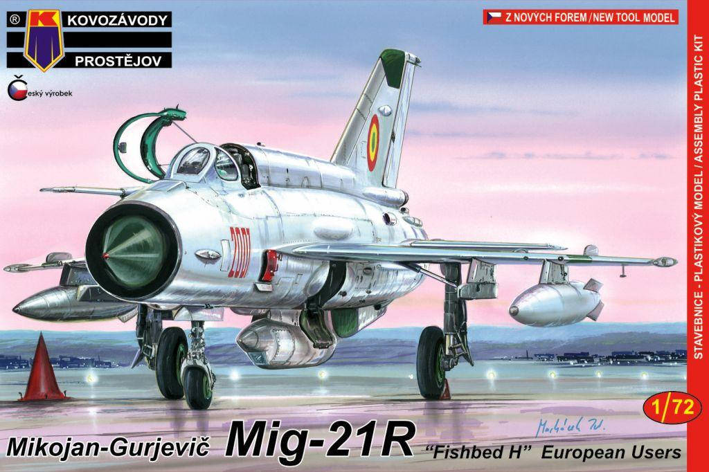 Пластикова модель 1/72 Kovozavody Prostejov 0086 Радянський винищувач МІГ-21Р “Fishbed H“ European Users
Пластикова модель 1/72 Kovozavody Prostejov 0086 Радянський винищувач МІГ-21Р “Fishbed H“ European Users