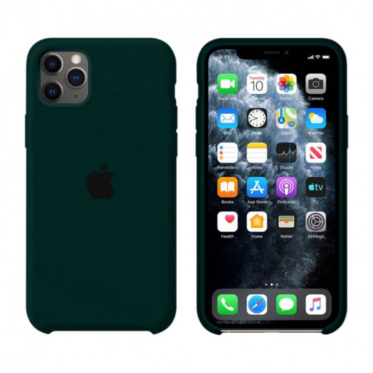 Чехол-накладка iPhone 11 Pro Max микрофибра внутри Silicone Case (Айфон 11 Про Макс) Dark green, Разные цвета
Чехол-накладка iPhone 11 Pro Max микрофибра внутри Silicone Case (Айфон 11 Про Макс) Dark green, Разные цвета