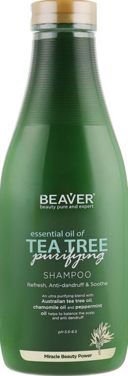 Зміцнюючий шампунь для жирного волосся з олією чайного дерева Beaver Shampoo Tea Tree 730 мл
Зміцнюючий шампунь для жирного волосся з олією чайного дерева Beaver Shampoo Tea Tree 730 мл
