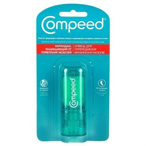Карандаш стик от натираний Компид США Compeed Pencil stick from rubbing USA 8 г без цвета
Карандаш стик от натираний Компид США Compeed Pencil stick from rubbing USA 8 г без цвета