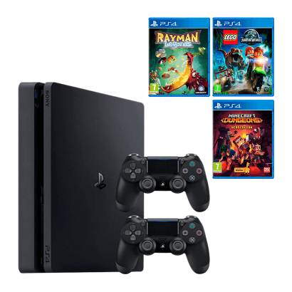 Набор Консоль Sony PlayStation 4 Slim Black 500GB Б/У Хороший + Dualshock 4 Black Б/У + Rayman Legends + Lego, Черный
Набор Консоль Sony PlayStation 4 Slim Black 500GB Б/У Хороший + Dualshock 4 Black Б/У + Rayman Legends + Lego, Черный