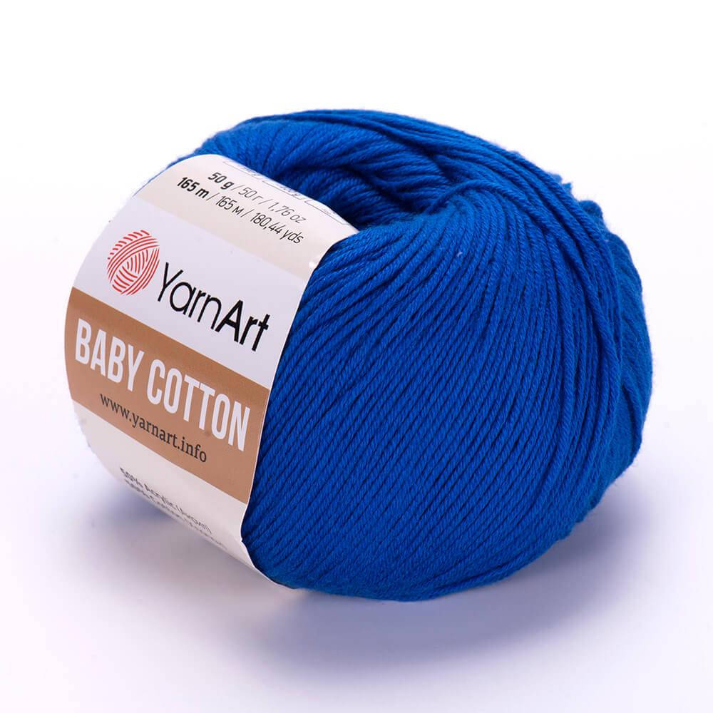 YarnArt Baby Cotton (Ярн Арт Беби Коттон) № 456 ярко-синий (Пряжа коттон, нитки для вязания)
YarnArt Baby Cotton (Ярн Арт Беби Коттон) № 456 ярко-синий (Пряжа коттон, нитки для вязания)