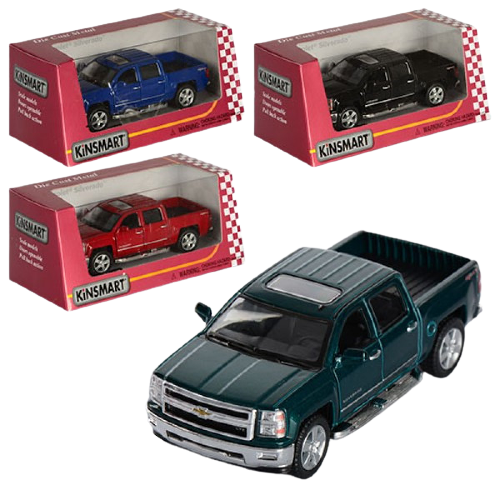 Kinsmart - Машинка №KT 5381 WPR металлическая Chevrolet Silverado 2014 (пожарная) 1:46 12 см
Kinsmart - Машинка №KT 5381 WPR металлическая Chevrolet Silverado 2014 (пожарная) 1:46 12 см