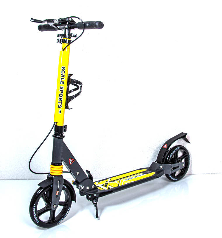 Самокат двухколесный для детей и взрослых Scale Sports SS Серо желтый цвет Дисковый тормоз
Самокат двухколесный для детей и взрослых Scale Sports SS Серо желтый цвет Дисковый тормоз
