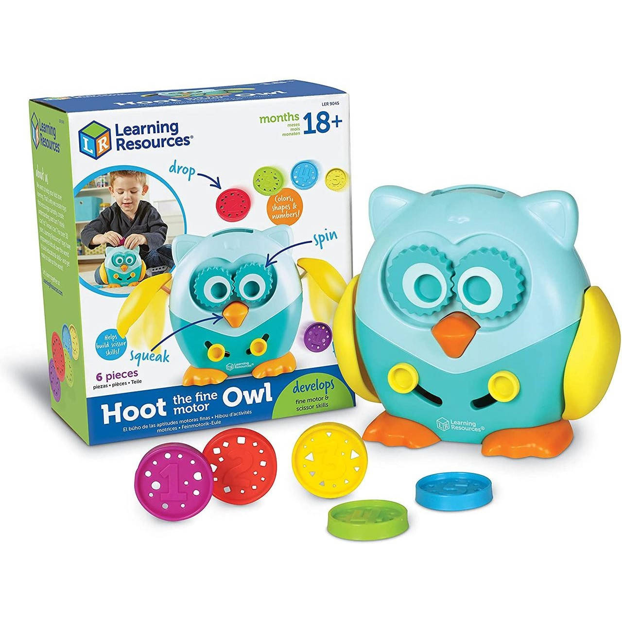 Learning resources Сова копилка Детский обучающий игровой набор, развивающая игрушка для детей 18м+, Разные цвета
Learning resources Сова копилка Детский обучающий игровой набор, развивающая игрушка для детей 18м+, Разные цвета