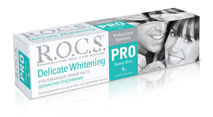 Зубна паста R.O.C.S. PRO SWEET MINT делікатне відбілювання, 135g
Зубна паста R.O.C.S. PRO SWEET MINT делікатне відбілювання, 135g