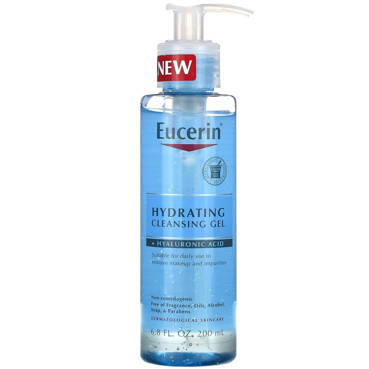 Eucerin, увлажняющий и очищающий гель с гиалуроновой кислотой, 200 мл (6,8 жидк. унции) - Оригинал
Eucerin, увлажняющий и очищающий гель с гиалуроновой кислотой, 200 мл (6,8 жидк. унции) - Оригинал