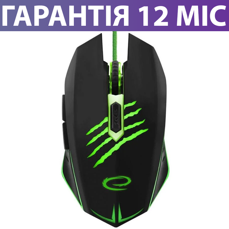 Игровая мышь Esperanza MX209, черная, проводная, геймерская мышка с боковыми кнопками и подсветкой, Черный
Игровая мышь Esperanza MX209, черная, проводная, геймерская мышка с боковыми кнопками и подсветкой, Черный