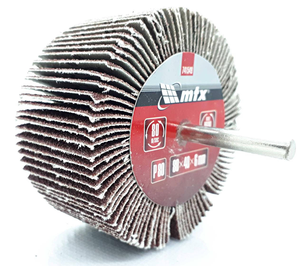 Круг лепестковый для дрели, P80, 80 х 40 х 6 мм, MTX (741549) 
Круг лепестковый для дрели, P80, 80 х 40 х 6 мм, MTX (741549)