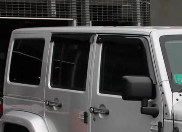 Дефлекторы окон (ветровики) Jeep Wrangler JK 5d 2007-2017 5дверей, VL - Cobra Tuning, J10907
Дефлекторы окон (ветровики) Jeep Wrangler JK 5d 2007-2017 5дверей, VL - Cobra Tuning, J10907