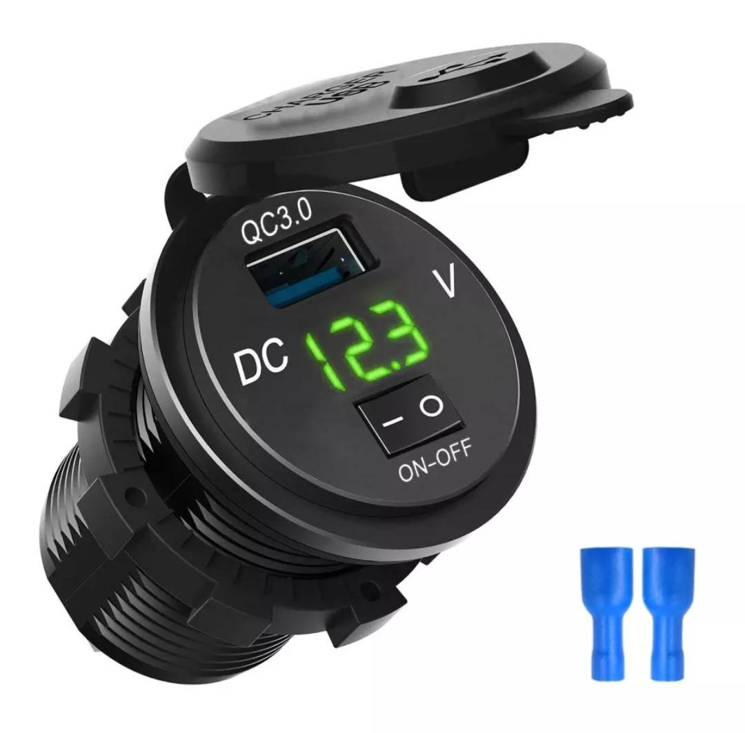Быстрая зарядка QC 3.0, 12В - 24В + Вольтметр / Адаптер питания / Врезная розетка USB/ Зарядное устройство USB
Быстрая зарядка QC 3.0, 12В - 24В + Вольтметр / Адаптер питания / Врезная розетка USB/ Зарядное устройство USB