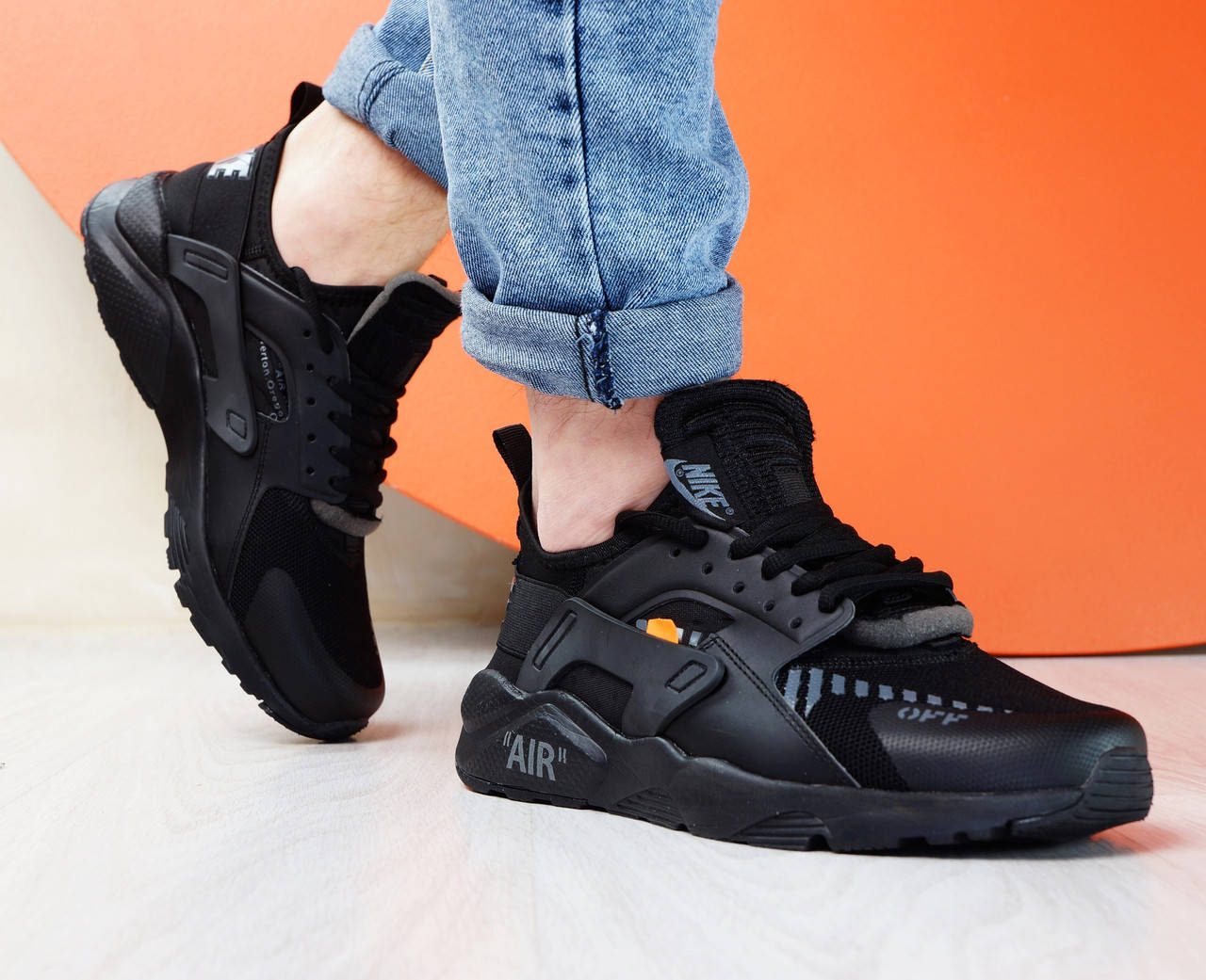 (только 43 44 46 в наличии!) Мужские кроссовки Nike Air Huarache & Off White черные, Черный
(только 43 44 46 в наличии!) Мужские кроссовки Nike Air Huarache & Off White черные, Черный