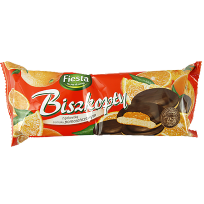 Печиво Фієста зі смаком апельсину Fiesta z pomaranczowym 135g 20шт/ящ (Код : 00-00006394)
Печиво Фієста зі смаком апельсину Fiesta z pomaranczowym 135g 20шт/ящ (Код : 00-00006394)