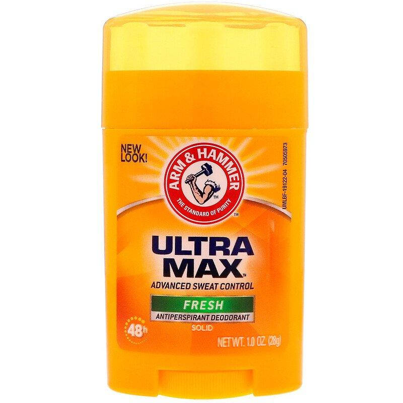 Arm & Hammer, UltraMax жесткий дезодорант с антиперспирантом, для мужчин аромат свежести, 28 г
Arm & Hammer, UltraMax жесткий дезодорант с антиперспирантом, для мужчин аромат свежести, 28 г