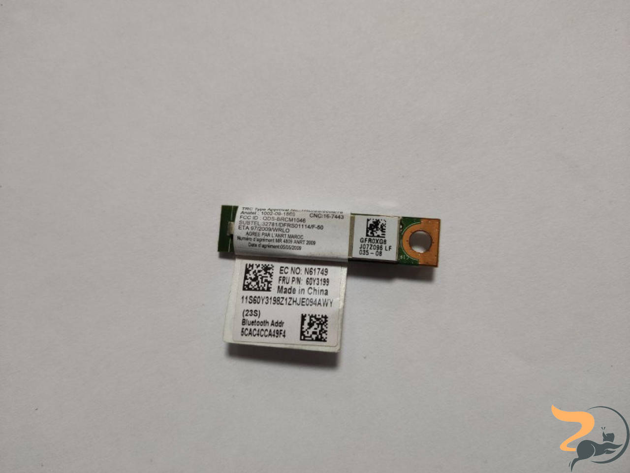 Адаптер bluetooth знятий з ноутбука Lenovo ThinkPad T510, SL410, 60Y3199, 60Y3212, 60Y3271, BCM92070MD, Б/У. В
Адаптер bluetooth знятий з ноутбука Lenovo ThinkPad T510, SL410, 60Y3199, 60Y3212, 60Y3271, BCM92070MD, Б/У. В