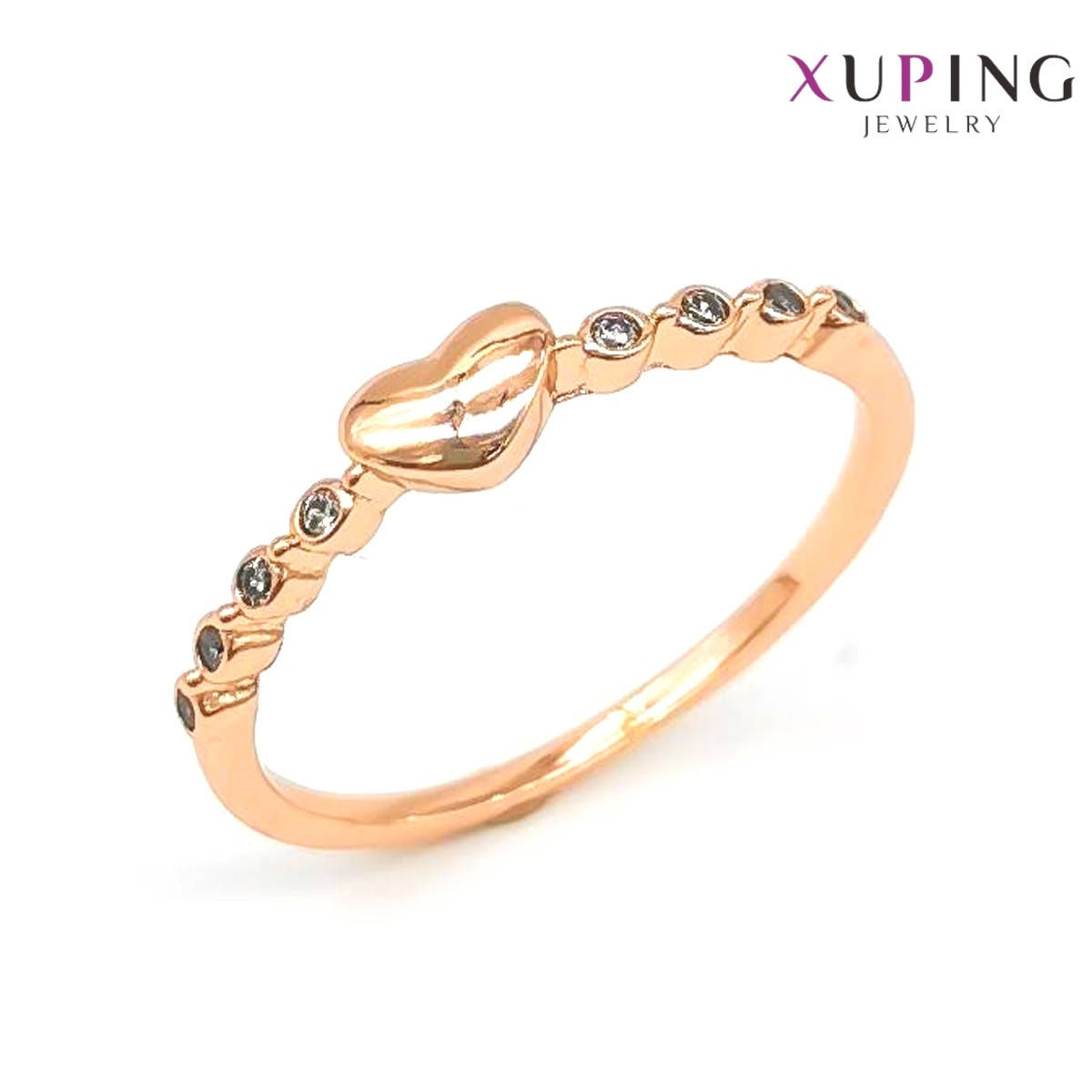 Кольцо Xuping, белые фианиты (куб. цирконий), ширина 4 мм, вес 2 г, позолота 18K, ХР01121 (19)
Кольцо Xuping, белые фианиты (куб. цирконий), ширина 4 мм, вес 2 г, позолота 18K, ХР01121 (19)