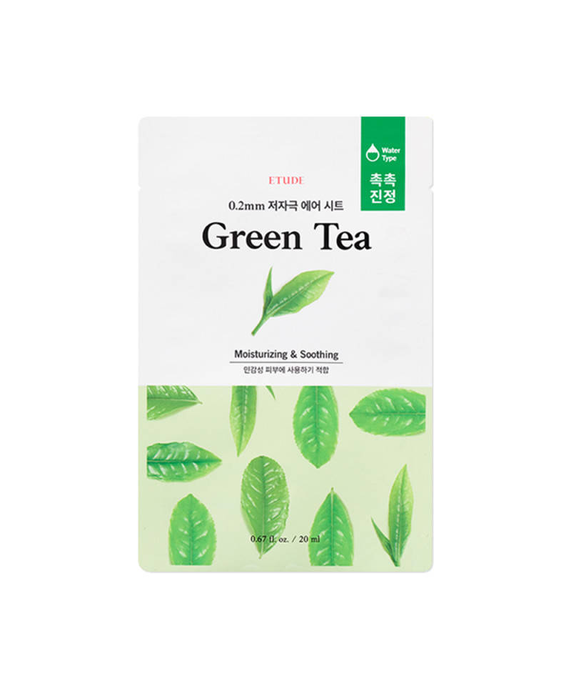 Ультратонкая маска для лица с зеленым чаем ETUDE HOUSE 0.2mm Therapy Air Mask Green Tea 20 мл
Ультратонкая маска для лица с зеленым чаем ETUDE HOUSE 0.2mm Therapy Air Mask Green Tea 20 мл