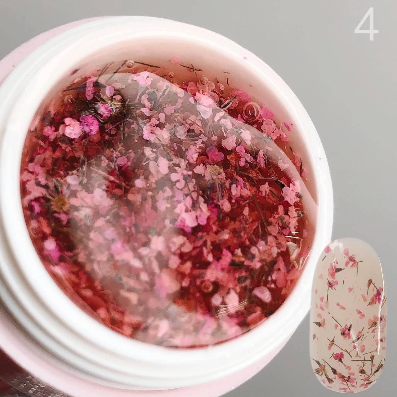 Гель SAGA FLOWER FAIRY GEL №2 С СУХОЦВЕТАМИ, 5мл - Гель с сухоцветами Бирюзовые цветочки для дизайна ногтей №4 Розовый
Гель SAGA FLOWER FAIRY GEL №2 С СУХОЦВЕТАМИ, 5мл - Гель с сухоцветами Бирюзовые цветочки для дизайна ногтей №4 Розовый