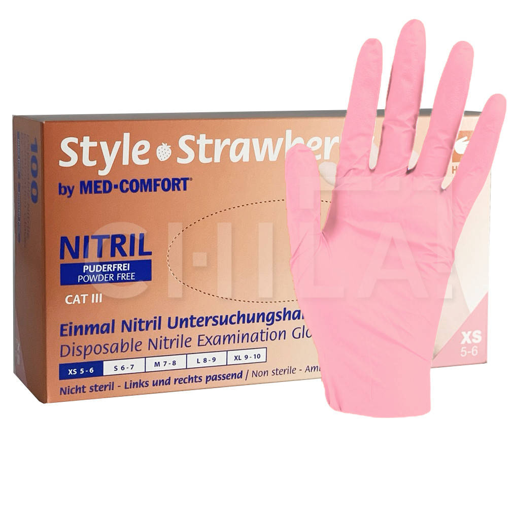 Нитриловые перчатки Style Strawberry, розовые (100шт/уп) AMPri S (7) - ширина ладони 75-85 мм, Розовый
Нитриловые перчатки Style Strawberry, розовые (100шт/уп) AMPri S (7) - ширина ладони 75-85 мм, Розовый