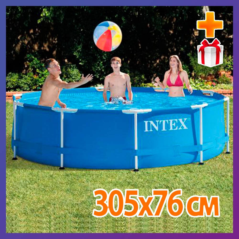 Круглый семейный каркасный бассейн Intex 28200NP (305 х 76 см) Metal Frame Pool + подарок
Круглый семейный каркасный бассейн Intex 28200NP (305 х 76 см) Metal Frame Pool + подарок