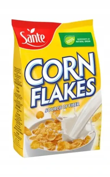 Кукурузные хлопья Sante Corn Flakes, 500г, Польша, быстрого приготовления с витаминами и железом
Кукурузные хлопья Sante Corn Flakes, 500г, Польша, быстрого приготовления с витаминами и железом