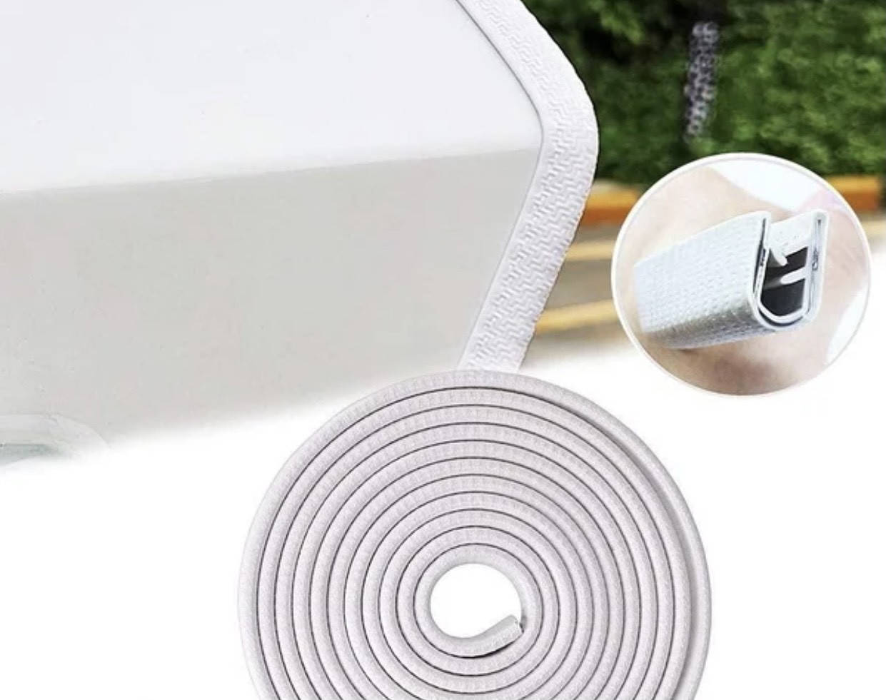 Усиленная защитная молдинг лента на кромку двери (торцевой молдинг) / Белый / 5м
Усиленная защитная молдинг лента на кромку двери (торцевой молдинг) / Белый / 5м