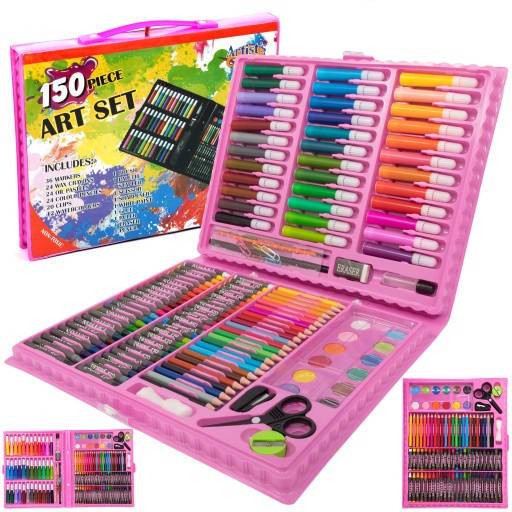 Художественный набор для рисования и творчества Art set в чемоданчике, 150 деталей розовый
Художественный набор для рисования и творчества Art set в чемоданчике, 150 деталей розовый