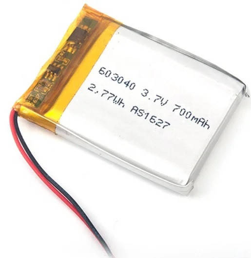 Батарея 700mAh 3.7V 603040 Литий-Полимер Аккумулятор для MP3 Плеера GPS Видеорегистратора
Батарея 700mAh 3.7V 603040 Литий-Полимер Аккумулятор для MP3 Плеера GPS Видеорегистратора