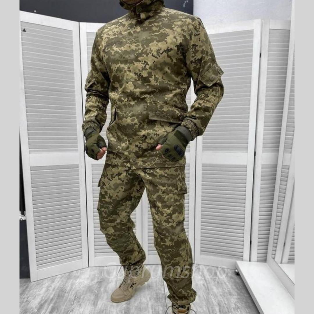 Тактический летний военный костюм армейская саржа Легкий костюм нато горка пиксель ЗСУ один размер 60-62 3/4, Оливковый
Тактический летний военный костюм армейская саржа Легкий костюм нато горка пиксель ЗСУ один размер 60-62 3/4, Оливковый