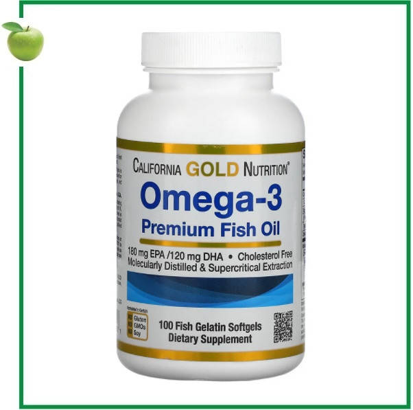 Omega-3, рыбий жир премиум-класса, 100 капсул, California Gold Nutrition, США
Omega-3, рыбий жир премиум-класса, 100 капсул, California Gold Nutrition, США