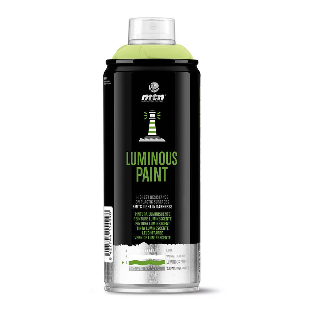 Краска люминесцентная Montana Colors MTN PRO Luminous Water Based, 150 мл Аэрозоль, Светло-зеленый
Краска люминесцентная Montana Colors MTN PRO Luminous Water Based, 150 мл Аэрозоль, Светло-зеленый