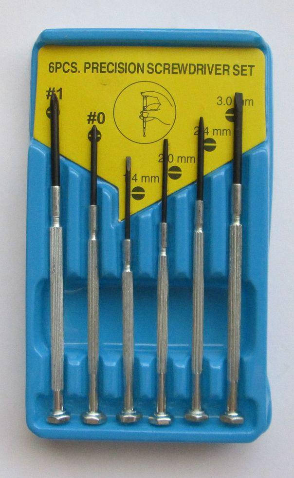 Набор отверток 6шт в наборе для ремонта мелкой электроники
Набор отверток 6шт в наборе для ремонта мелкой электроники