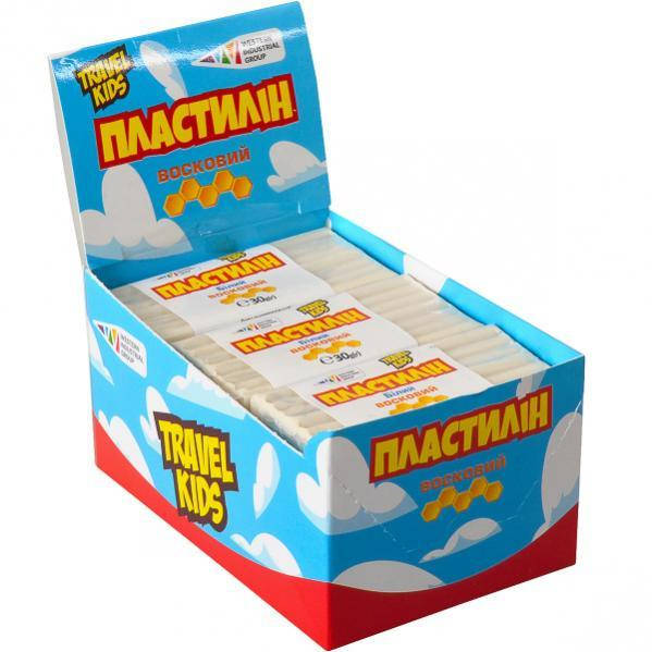 Пластилин восковый "Travel Kids" белый 30 г "Гамма" 
Пластилин восковый "Travel Kids" белый 30 г "Гамма"
