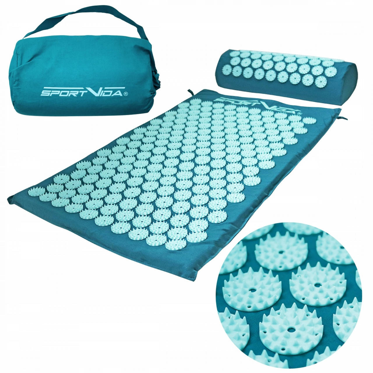 Коврик акупунктурный с валиком SportVida Аппликатор Кузнецова 66 x 40 см SV-HK0283 Turquoise/Turquoise, Бирюзовый
Коврик акупунктурный с валиком SportVida Аппликатор Кузнецова 66 x 40 см SV-HK0283 Turquoise/Turquoise, Бирюзовый