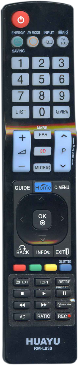 Пульт LG RM-L930 универсальный
Пульт LG RM-L930 универсальный