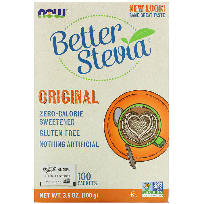Натуральная стевия NOW Foods "Better Stevia" подсластитель без калорий, 100 пакетов (100 г)
Натуральная стевия NOW Foods "Better Stevia" подсластитель без калорий, 100 пакетов (100 г)