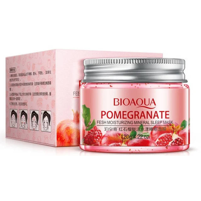 Ночная маска для лица с экстрактом граната и минералами BIOAQUA Pomegranate mineral sleep mask, 120g
Ночная маска для лица с экстрактом граната и минералами BIOAQUA Pomegranate mineral sleep mask, 120g
