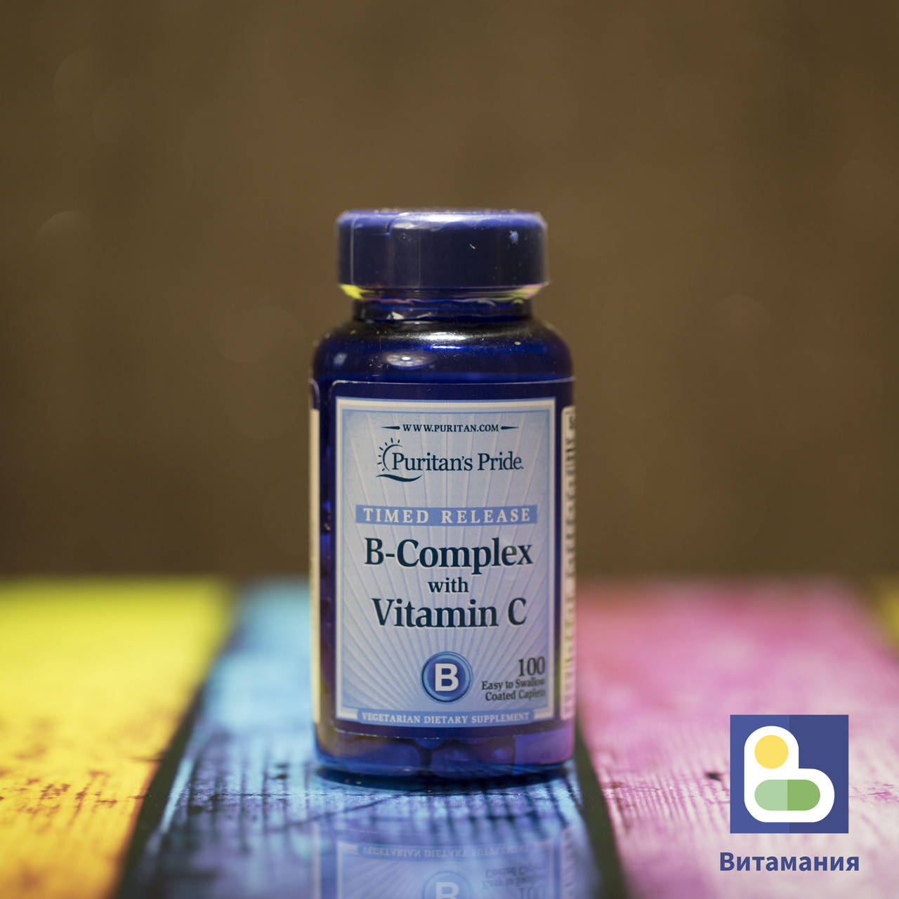 Витамин B + Витамин C, B-Complex + Vitamin C, Puritan`s Pride,100 капсул
Витамин B + Витамин C, B-Complex + Vitamin C, Puritan`s Pride,100 капсул