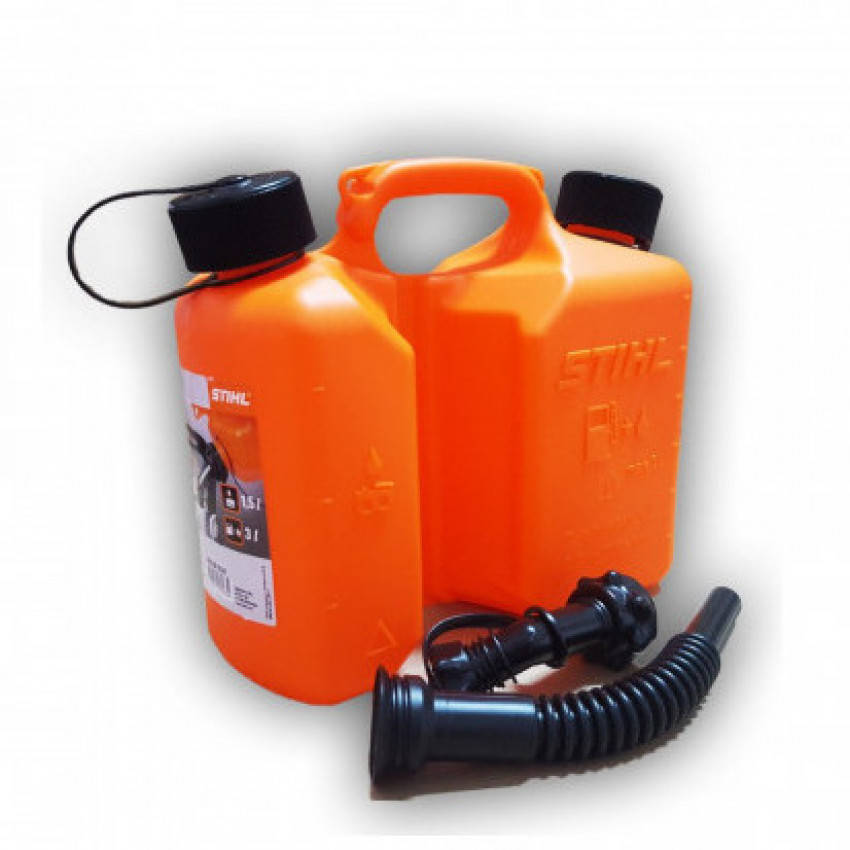 Канистра комбинированная Stihl Profi 3 л для топливной смеси и 1,5 л для цепного масла (00008810124)
Канистра комбинированная Stihl Profi 3 л для топливной смеси и 1,5 л для цепного масла (00008810124)