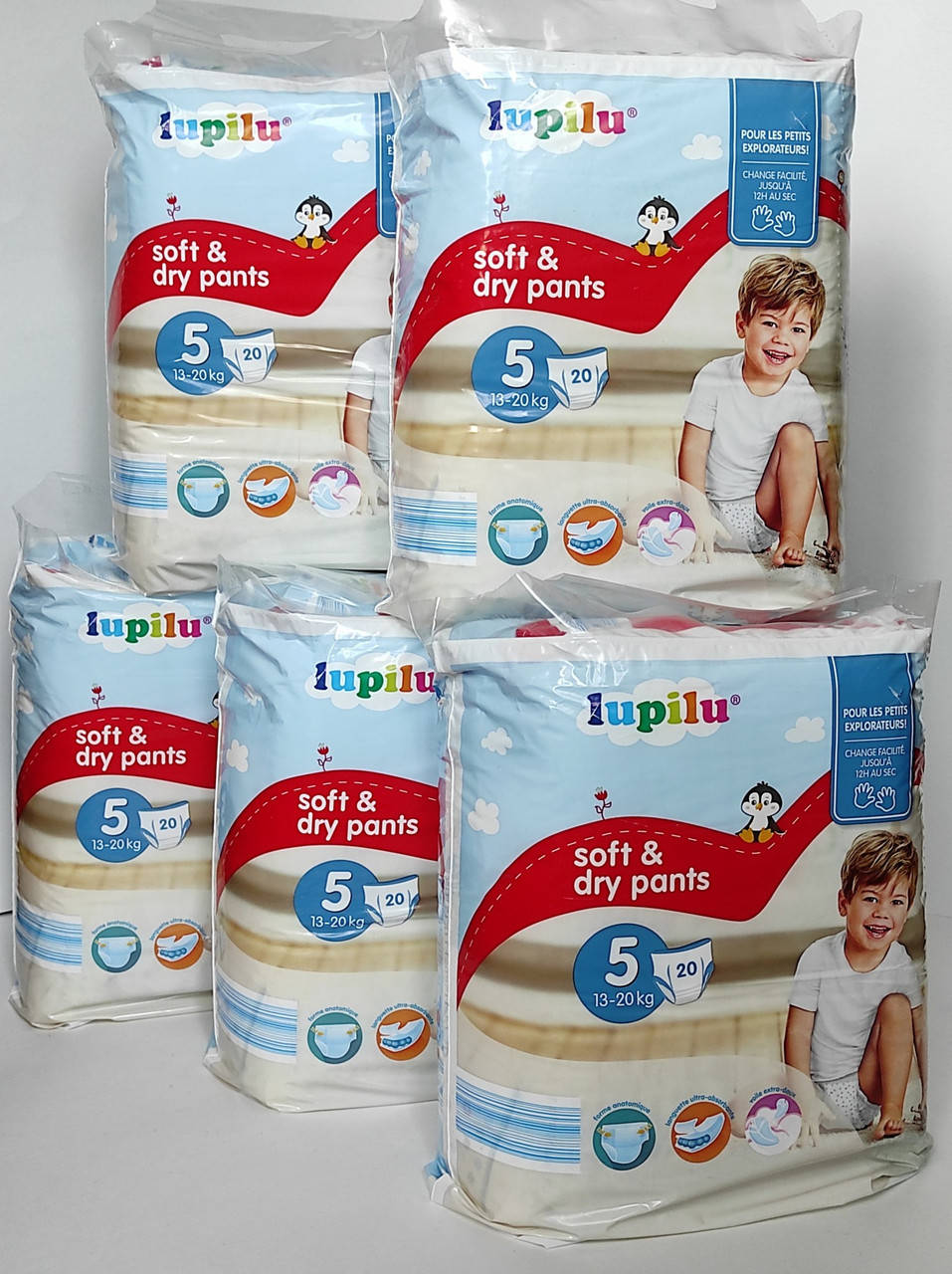 Підгузки-трусики Lupilu Soft & dry Розмір 5, 13-20 кг, 100 шт
Підгузки-трусики Lupilu Soft & dry Розмір 5, 13-20 кг, 100 шт