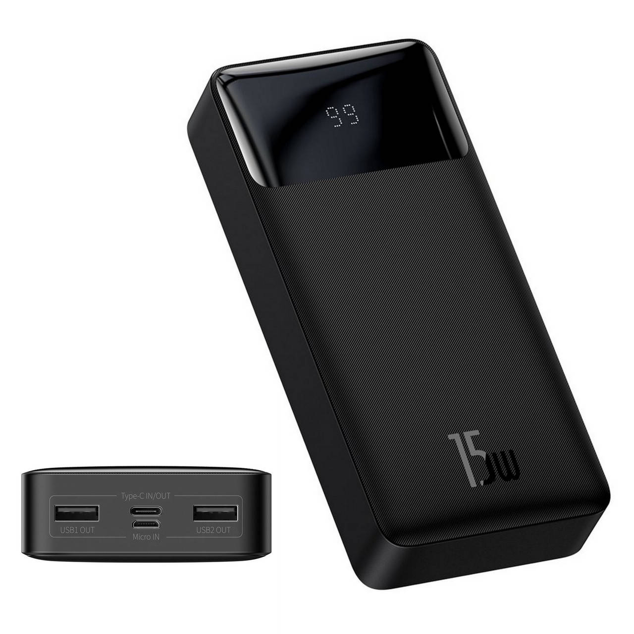 Внешний аккумулятор Power Bank Baseus Bipow Digital Display 20000mAh 15W 3A 2USB 1Type-C Black (PPDML-J01)
Внешний аккумулятор Power Bank Baseus Bipow Digital Display 20000mAh 15W 3A 2USB 1Type-C Black (PPDML-J01)