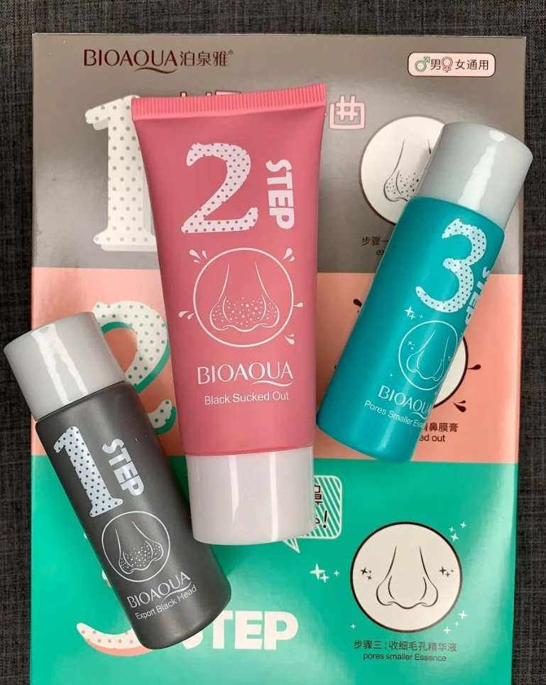 Уценка! ПРИМЯТА КОРОБКА! Набор из трехшаговой очистки пор REMOVE BLACK HEAD 3-STEP KIT BIOAQUA
Уценка! ПРИМЯТА КОРОБКА! Набор из трехшаговой очистки пор REMOVE BLACK HEAD 3-STEP KIT BIOAQUA