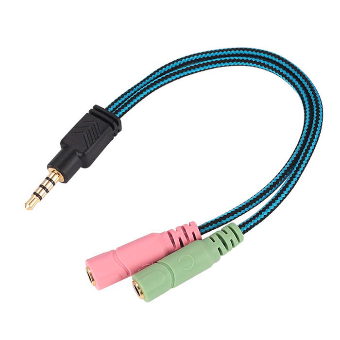 Переходник для наушников Kotion Each 4pin 3.5 мм M - 2 x 3pin 3.5 мм F 0.22 м Blue (SYA-1M2F-B), Синий
Переходник для наушников Kotion Each 4pin 3.5 мм M - 2 x 3pin 3.5 мм F 0.22 м Blue (SYA-1M2F-B), Синий