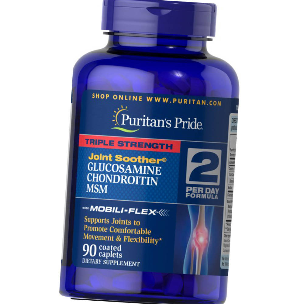 Глюкозамин хондроитин МСМ Puritan's Pride Triple Strength Glucosamine Chondroitin with MSM 90 таб
Глюкозамин хондроитин МСМ Puritan's Pride Triple Strength Glucosamine Chondroitin with MSM 90 таб